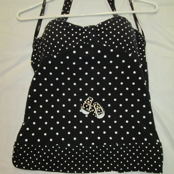 Energie Tops - Energie halter top & Vintage pierced earring set.